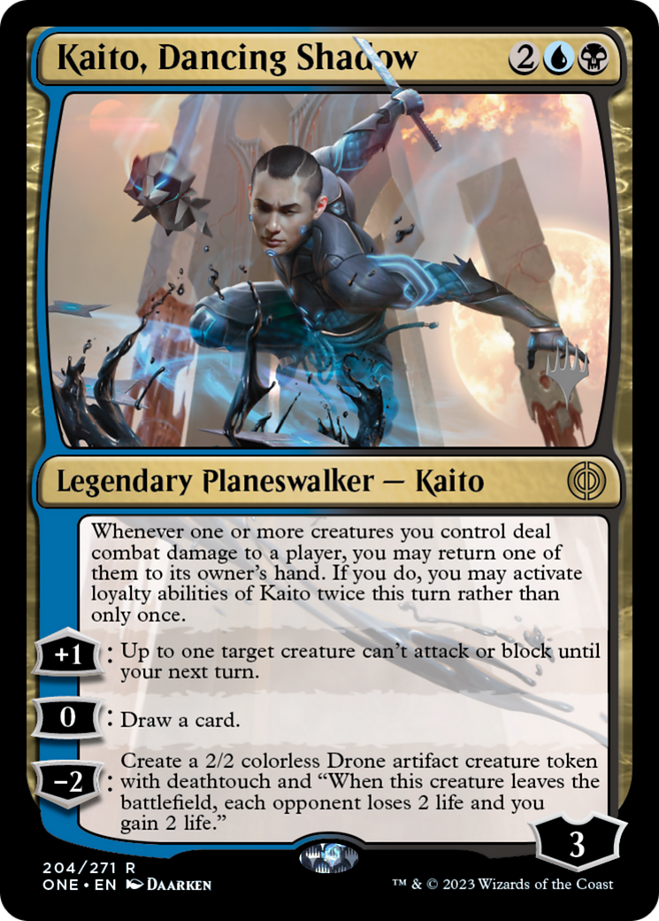 Kaito, Dancing Shadow (Promo Pack) [Phyrexia: All Will Be One Promos] | Exor Games Bridgewater