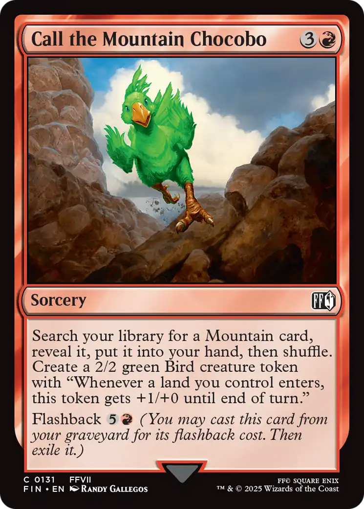 Call the Mountain Chocobo [FINAL FANTASY] | Exor Games Bridgewater