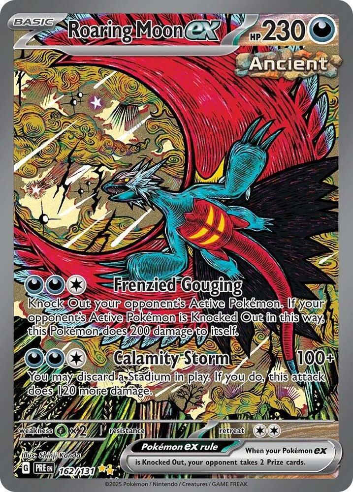 Roaring Moon ex (162/131) [Scarlet & Violet: Prismatic Evolutions] | Exor Games Bridgewater