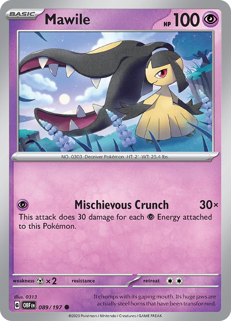 Mawile (089/197) [Scarlet & Violet: Obsidian Flames] | Exor Games Bridgewater