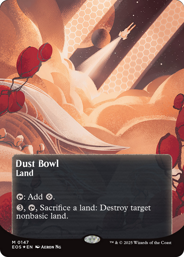 Dust Bowl (0057) (Borderless) (Galaxy Foil) [Edge of Eternities: Stellar Sights] | Exor Games Bridgewater