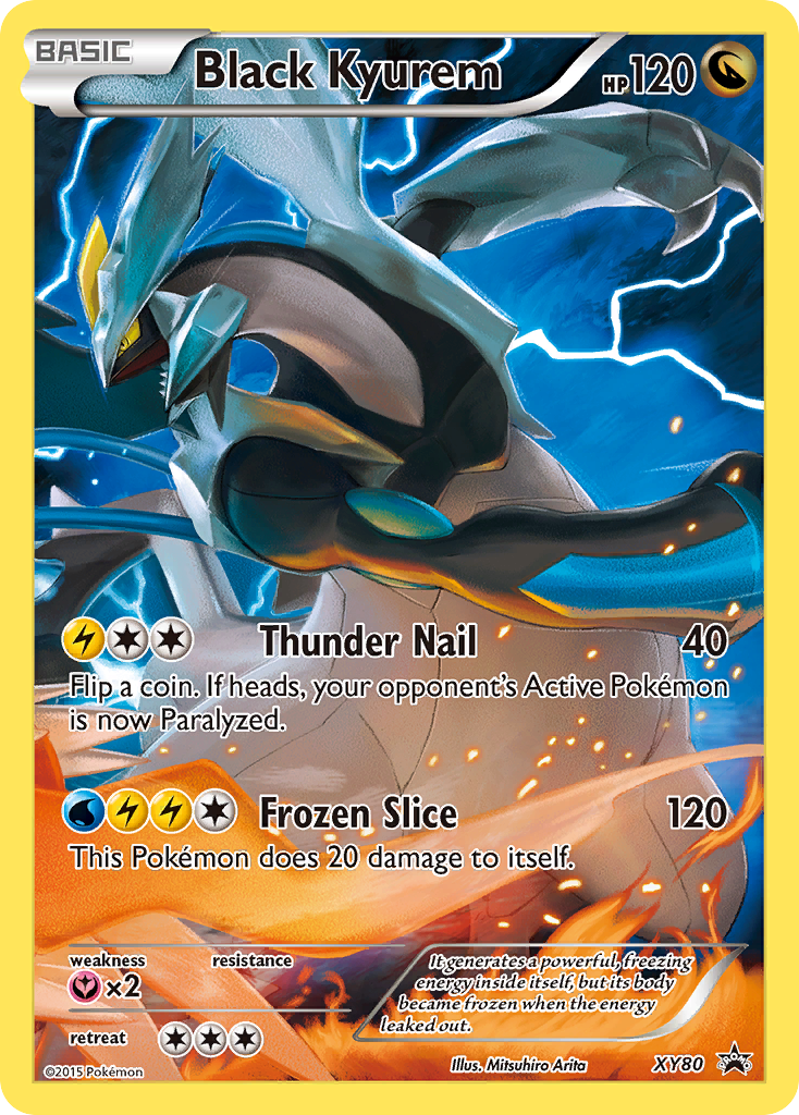 Black Kyurem (XY80) (Full Art Promo) [XY: Black Star Promos] | Exor Games Bridgewater