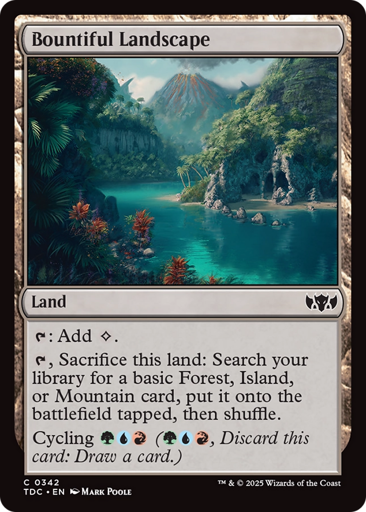 Bountiful Landscape [Tarkir: Dragonstorm Commander] | Exor Games Bridgewater