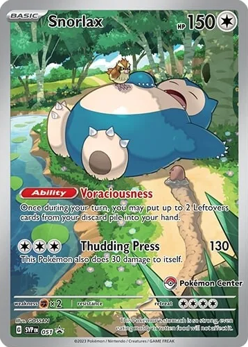 Snorlax (051) (Pokemon Center) [Scarlet & Violet: Black Star Promos] | Exor Games Bridgewater