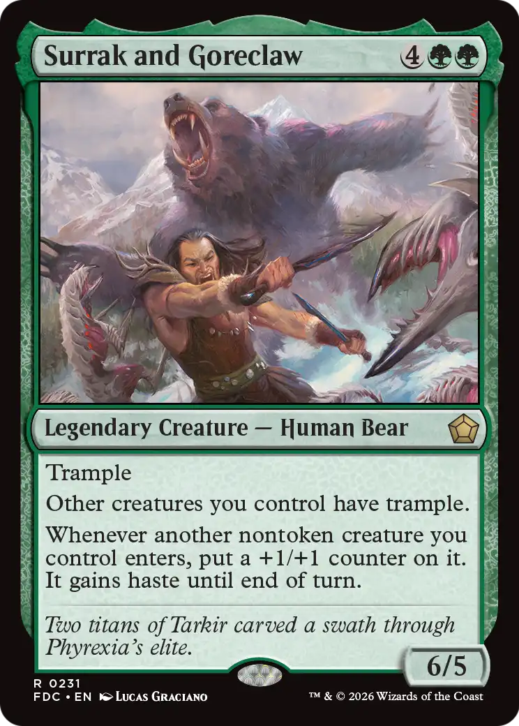 Surrak and Goreclaw [Foundations Commander] | Exor Games Bridgewater