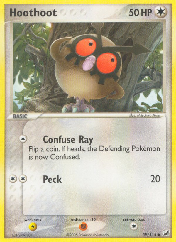 Hoothoot (59/115) [EX: Unseen Forces] | Exor Games Bridgewater