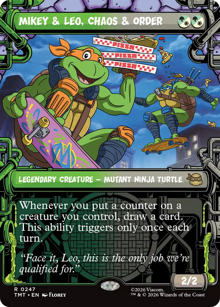 Mikey & Leo, Chaos & Order (Showcase) [Teenage Mutant Ninja Turtles] | Exor Games Bridgewater