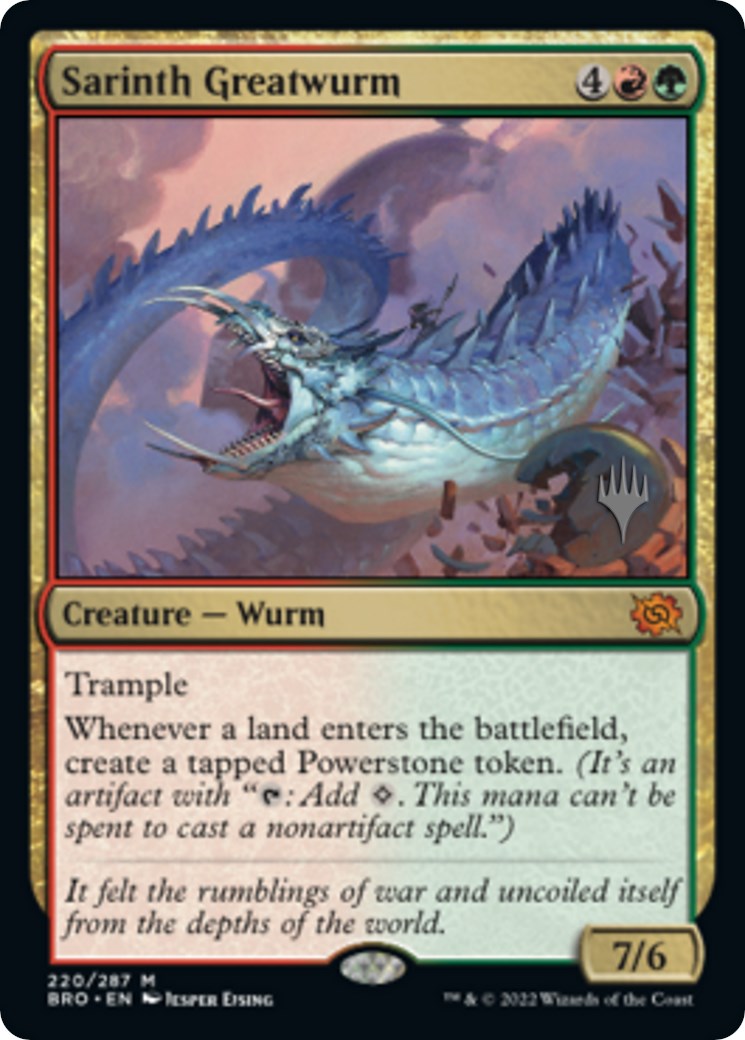 Sarinth Greatwurm (Promo Pack) [The Brothers' War Promos] | Exor Games Bridgewater