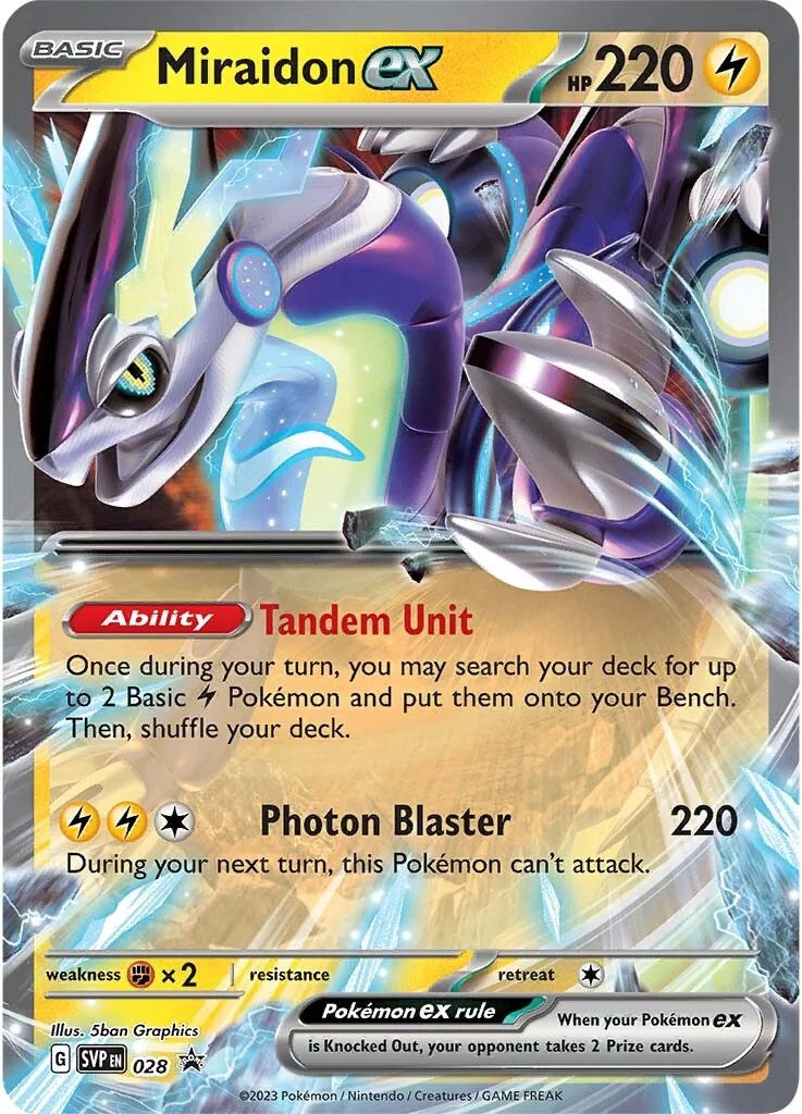 Miraidon ex (028) [Scarlet & Violet: Black Star Promos] | Exor Games Bridgewater