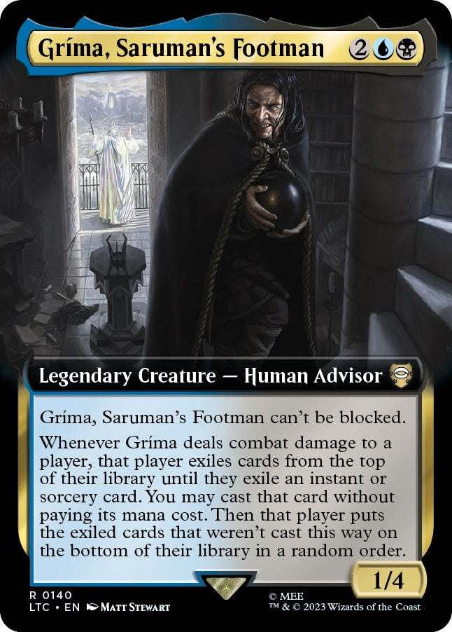 Grima, Saruman's Footman (Extended Art) [The Lord of the Rings: Tales of Middle-Earth Commander] | Exor Games Bridgewater