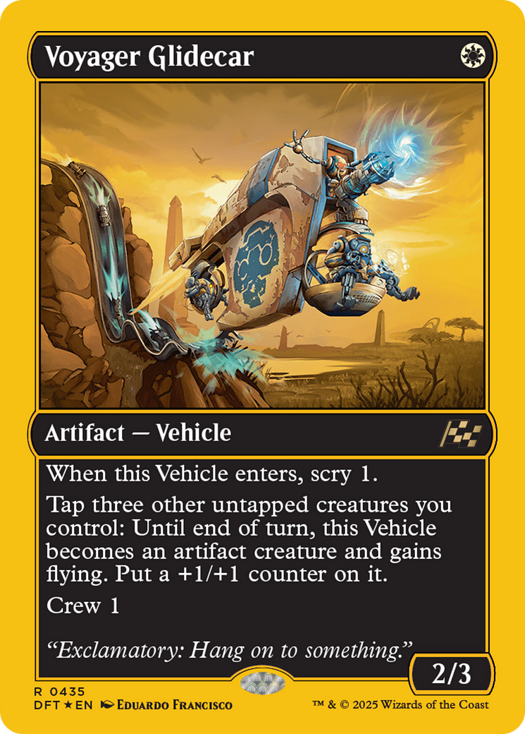 Voyager Glidecar (First-Place Foil) [Aetherdrift] | Exor Games Bridgewater