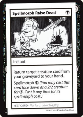 Spellmorph Raise Dead (2021 Edition) [Mystery Booster Playtest Cards] | Exor Games Bridgewater