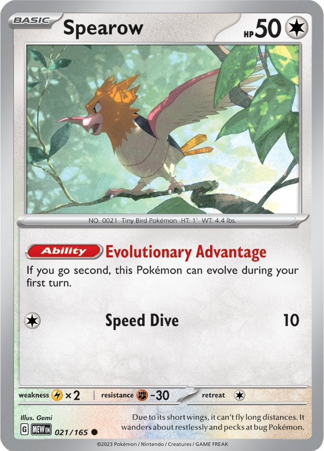 Spearow (021/165) [Scarlet & Violet: 151] | Exor Games Bridgewater