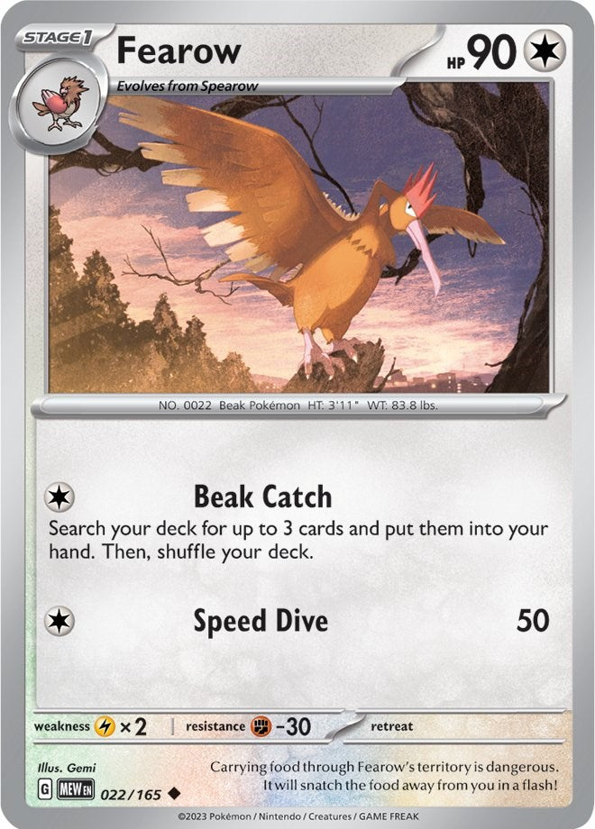 Fearow (022/165) [Scarlet & Violet: 151] | Exor Games Bridgewater