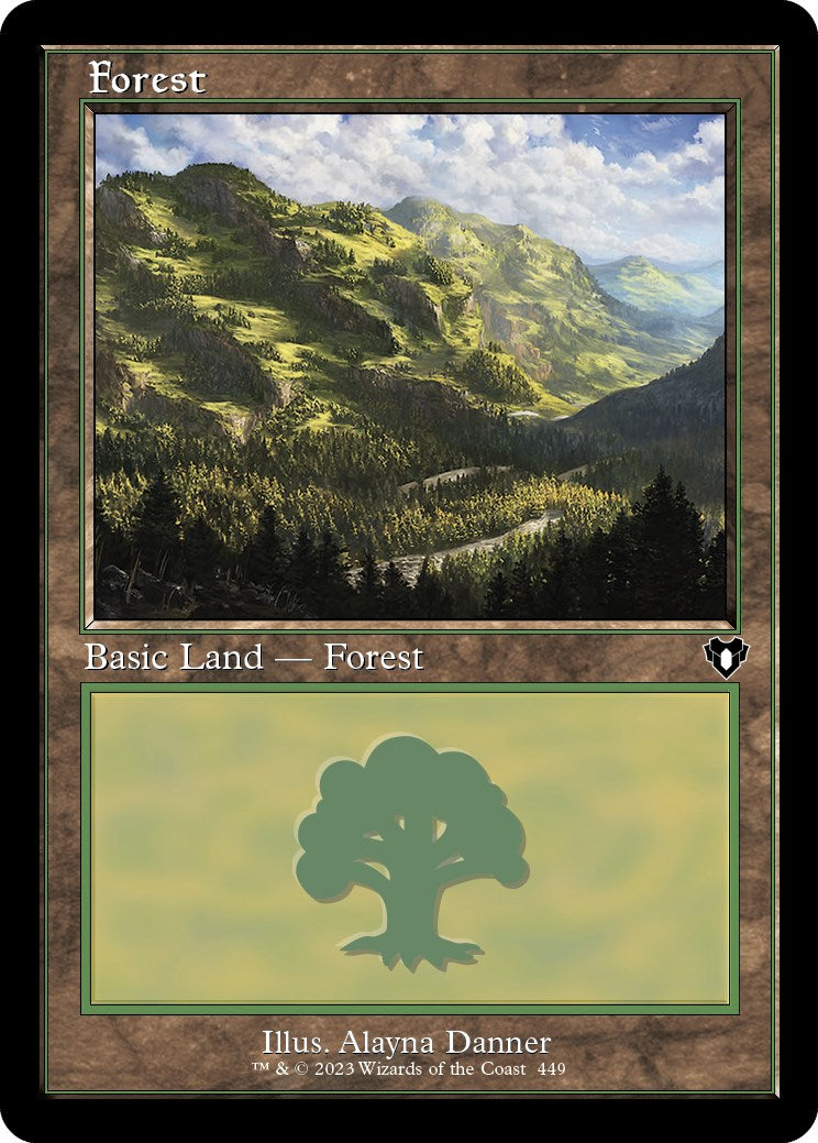 Forest (449) (Retro) [Commander Masters] | Exor Games Bridgewater