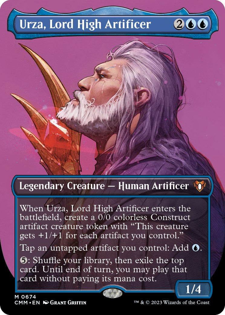 Urza, Lord High Artificer (Borderless Profile) [Commander Masters] | Exor Games Bridgewater