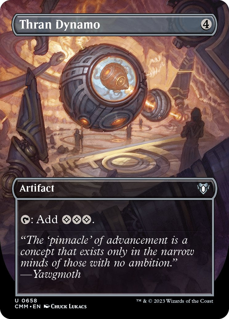 Thran Dynamo (Borderless Alternate Art) [Commander Masters] | Exor Games Bridgewater