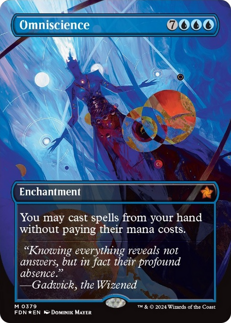 Omniscience (Borderless Mana Foil) [Foundations] | Exor Games Bridgewater