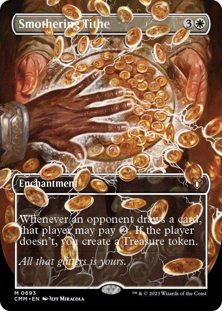 Smothering Tithe (Borderless Alternate Art) [Commander Masters] | Exor Games Bridgewater