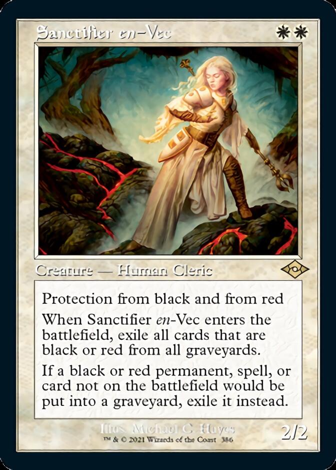 Sanctifier en-Vec (Retro Foil Etched) [Modern Horizons 2] | Exor Games Bridgewater