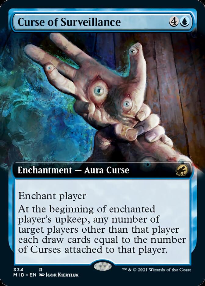 Curse of Surveillance (Extended Art) [Innistrad: Midnight Hunt] | Exor Games Bridgewater
