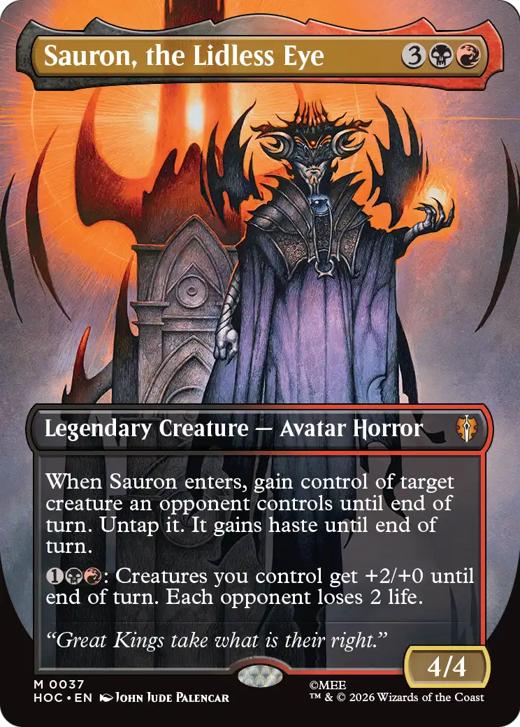 Sauron, the Lidless Eye (Borderless) [The Hobbit: Eternal-Legal] | Exor Games Bridgewater