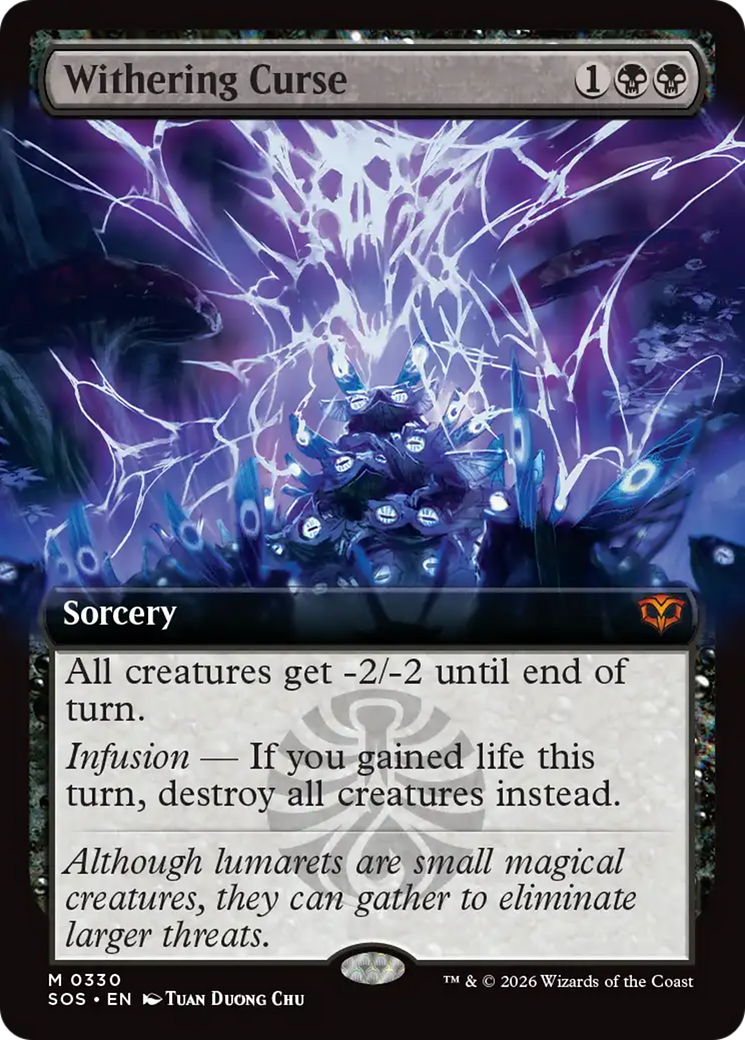 Withering Curse (Extended Art) [Secrets of Strixhaven] | Exor Games Bridgewater