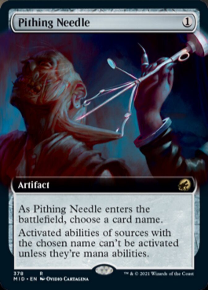 Pithing Needle (Extended Art) [Innistrad: Midnight Hunt] | Exor Games Bridgewater
