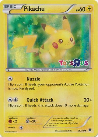 Pikachu (26/83) (Toys R Us Promo) [Miscellaneous Cards] | Exor Games Bridgewater