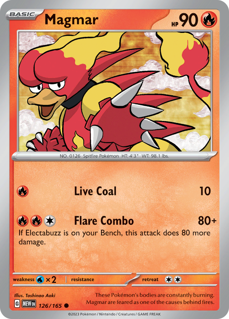 Magmar (126/165) [Scarlet & Violet: 151] | Exor Games Bridgewater