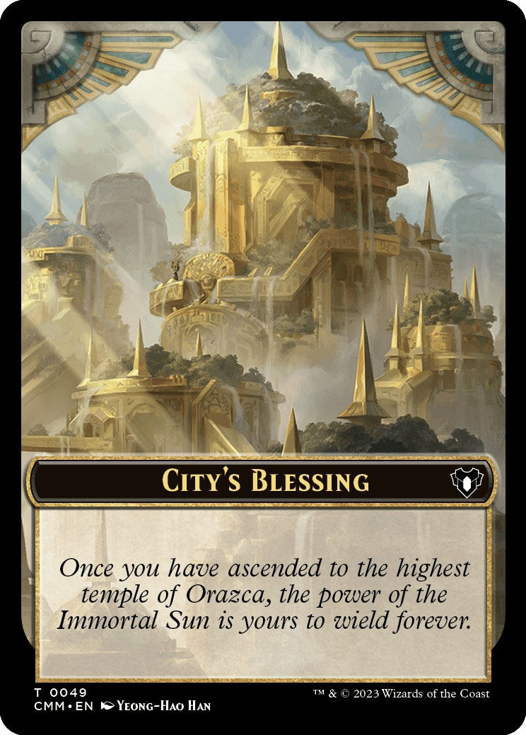 City's Blessing // Rat Double-Sided Token [Commander Masters Tokens] | Exor Games Bridgewater