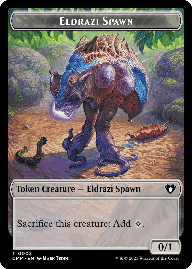 Eldrazi Spawn // Phyrexian Germ Double-Sided Token [Commander Masters Tokens] | Exor Games Bridgewater