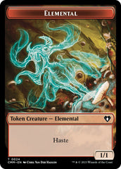 Elemental (0024) // Spider Double-Sided Token [Commander Masters Tokens] | Exor Games Bridgewater