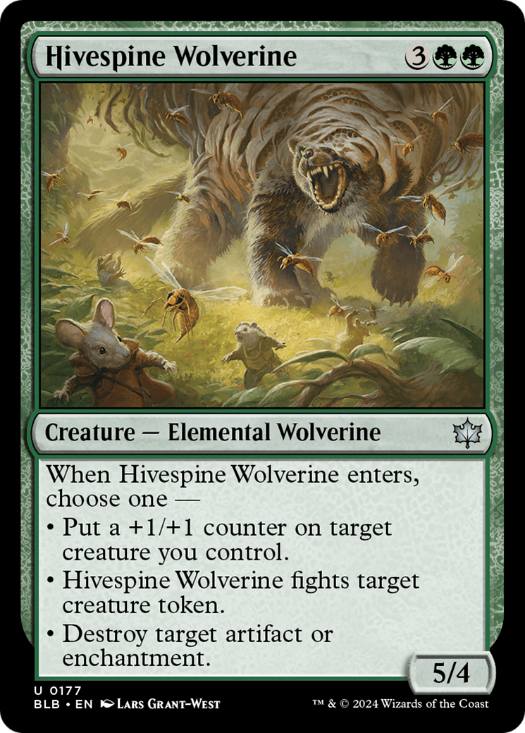 Hivespine Wolverine [Bloomburrow] | Exor Games Bridgewater