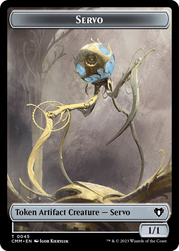 Servo // Construct (0041) Double-Sided Token [Commander Masters Tokens] | Exor Games Bridgewater