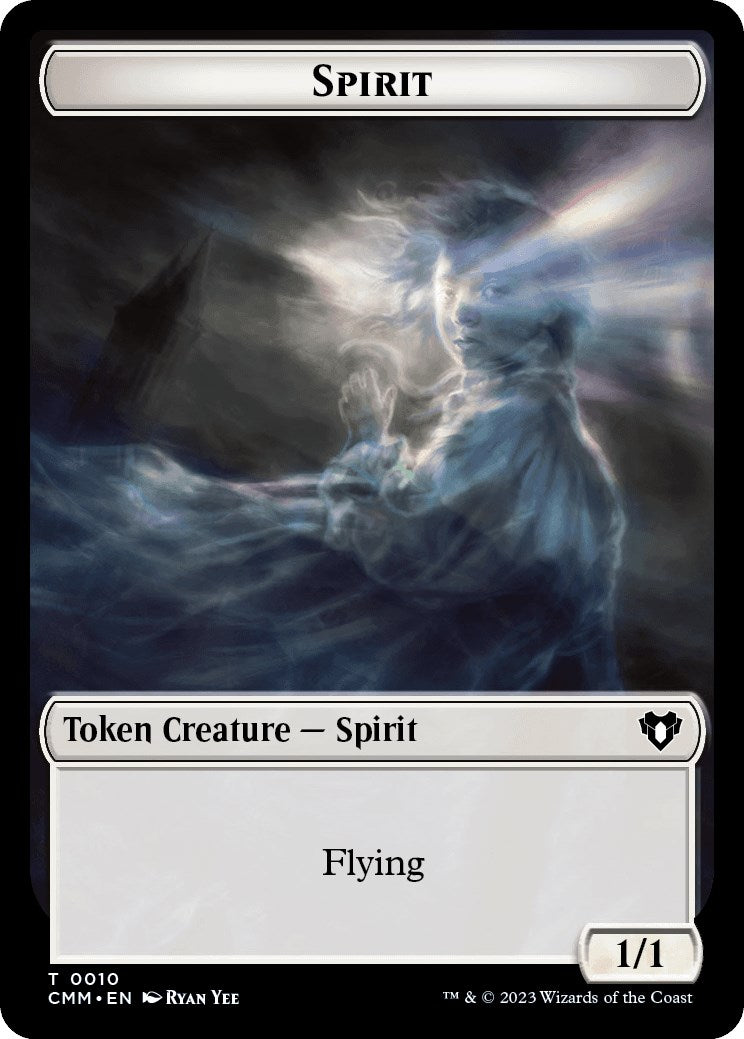 Spirit (0010) // Satyr Double-Sided Token [Commander Masters Tokens] | Exor Games Bridgewater