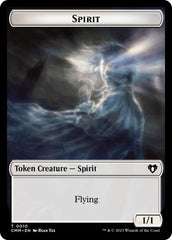 Spirit (0010) // Drake Double-Sided Token [Commander Masters Tokens] | Exor Games Bridgewater