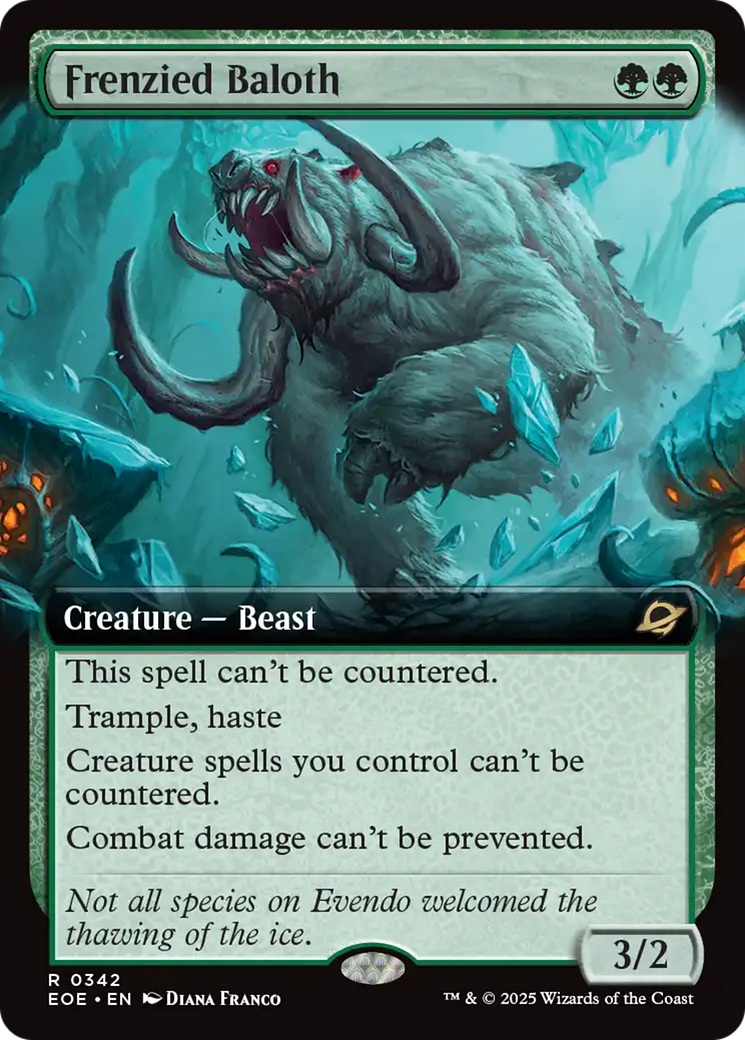 Frenzied Baloth (Extended Art) [Edge of Eternities] | Exor Games Bridgewater