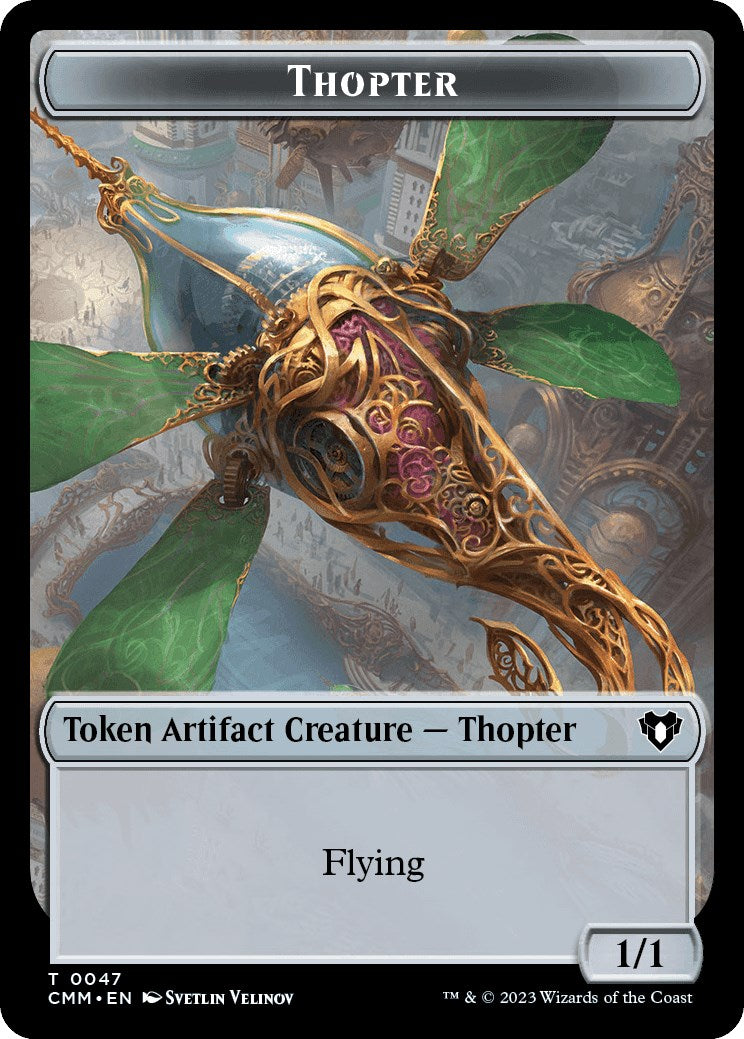 Thopter // Bird Illusion Double-Sided Token [Commander Masters Tokens] | Exor Games Bridgewater