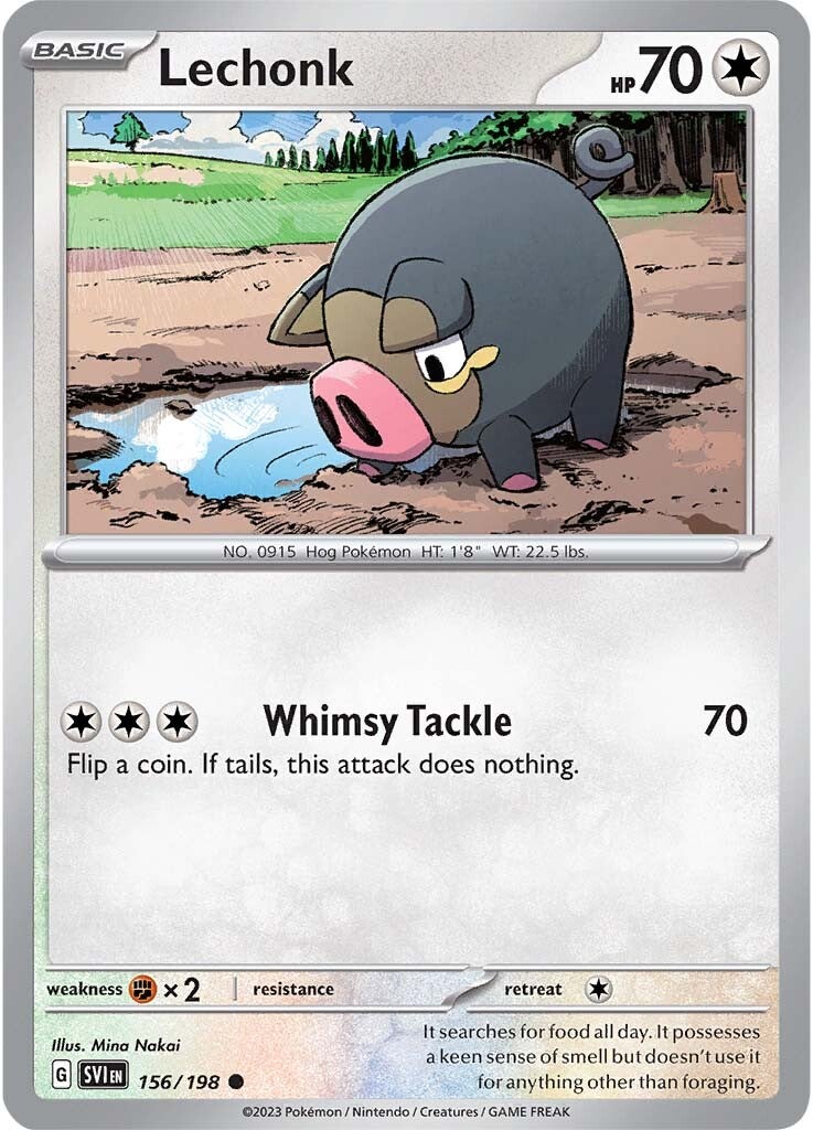 Lechonk (156/198) [Scarlet & Violet: Base Set] | Exor Games Bridgewater