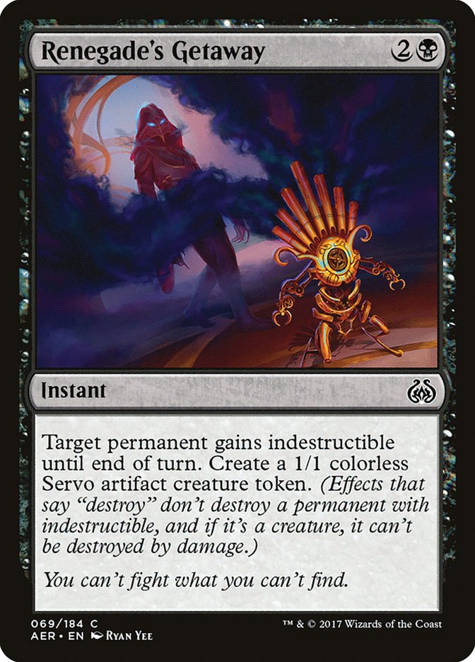 Renegade's Getaway [Aether Revolt] | Exor Games Bridgewater
