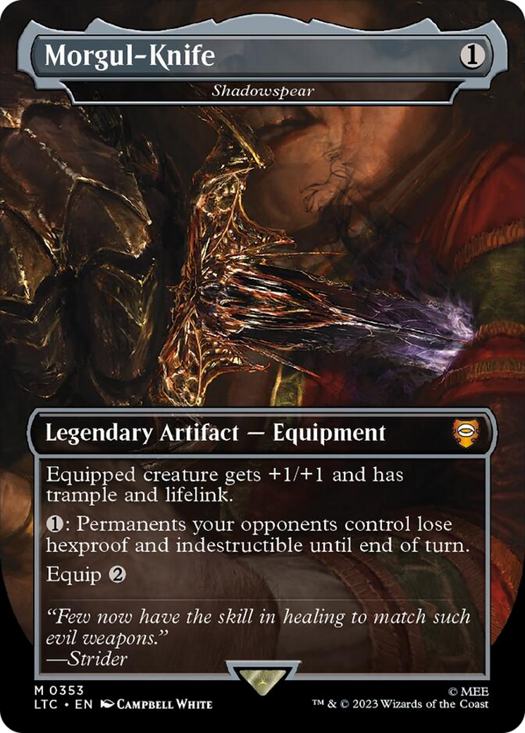 Morgul-Knife - Shadowspear [The Lord of the Rings: Tales of Middle-Earth Commander] | Exor Games Bridgewater