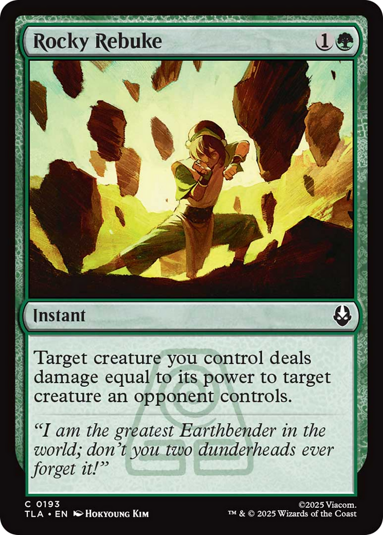 Rocky Rebuke [Avatar: The Last Airbender] | Exor Games Bridgewater