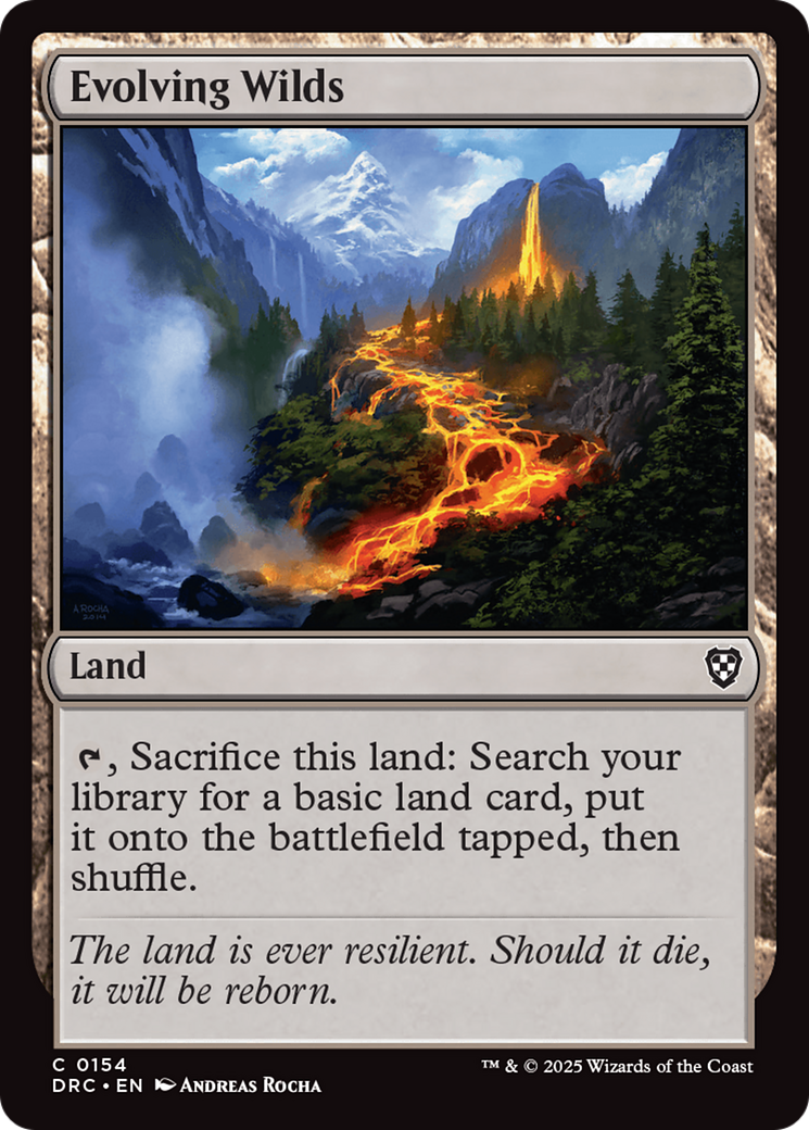 Evolving Wilds (0154) [Aetherdrift Commander] | Exor Games Bridgewater
