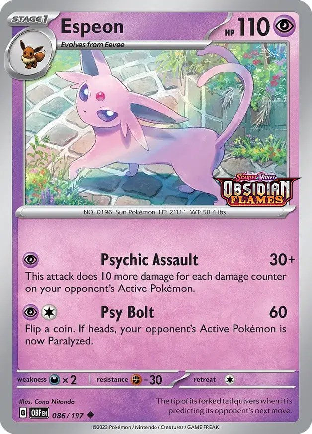 Espeon (086/197) (Best Buy Exclusive) [Scarlet & Violet: Black Star Promos] | Exor Games Bridgewater