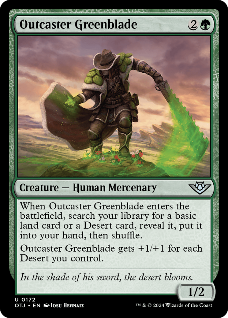 Outcaster Greenblade [Outlaws of Thunder Junction] | Exor Games Bridgewater