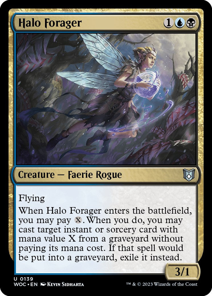 Halo Forager [Wilds of Eldraine Commander] | Exor Games Bridgewater