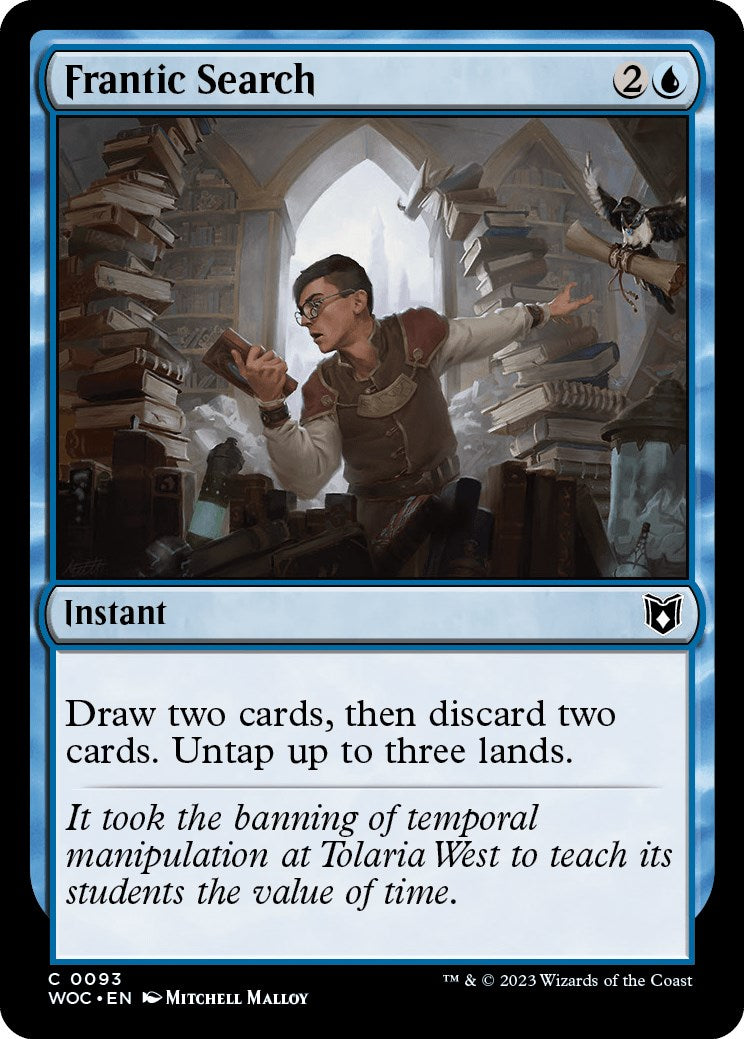 Frantic Search [Wilds of Eldraine Commander] | Exor Games Bridgewater