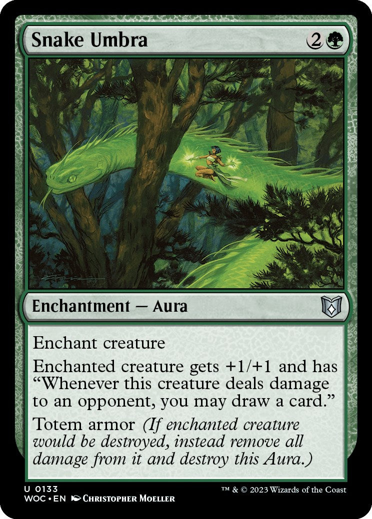 Snake Umbra [Wilds of Eldraine Commander] | Exor Games Bridgewater