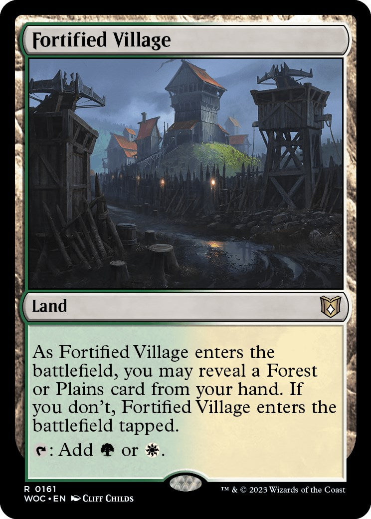 Fortified Village [Wilds of Eldraine Commander] | Exor Games Bridgewater